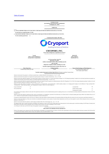 Thumbnail CryoPort 10-K Annual Report 2024