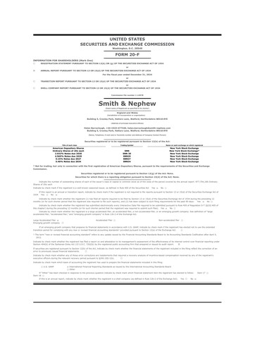 Thumbnail Smith & Nephew
 20-F Annual Report 2024