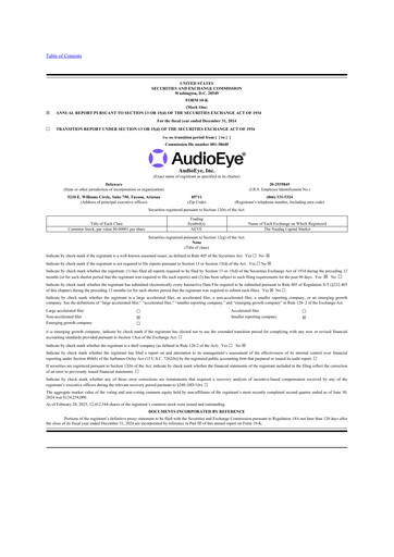 Thumbnail AudioEye 10-K Annual Report 2024
