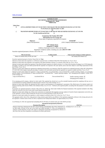 Thumbnail Information Services Group 10-K Annual Report 2024