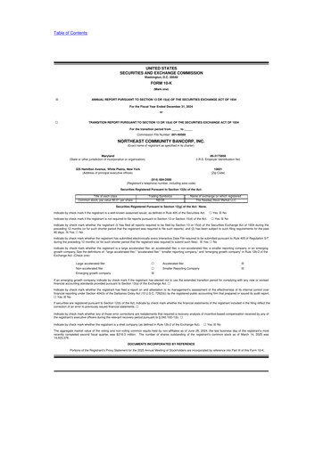 Thumbnail Northeast Community Bancorp 10-K Annual Report 2024