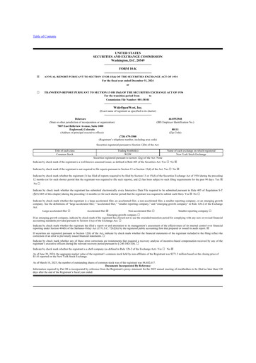 Thumbnail WideOpenWest 10-K Annual Report 2024