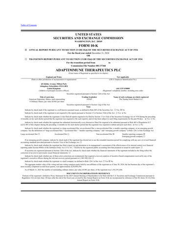 Thumbnail Adaptimmune Therapeutics 10-K Annual Report 2024