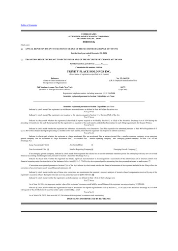 Thumbnail Trinity Place Holdings
 10-K Annual Report 2024