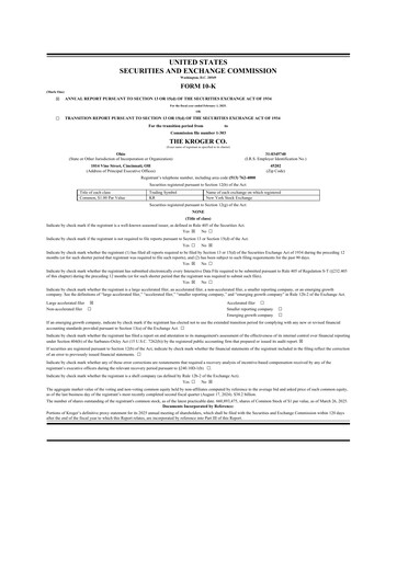 Thumbnail Kroger 10-K Annual Report 2025