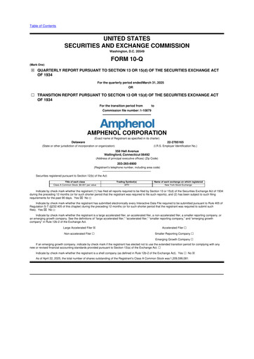 Thumbnail Amphenol 10-Q Quarterly Report FY2025 