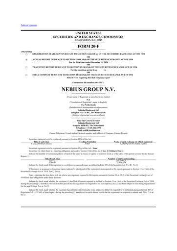 Thumbnail Nebius Group 20-F Annual Report 2024