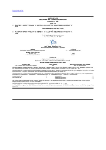 Thumbnail Aris Water Solutions 10-Q Quarterly Report FY2025 