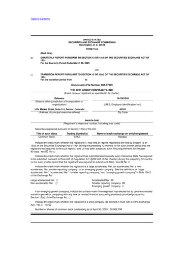 Thumbnail The ONE Group Hospitality 10-Q Quarterly Report FY2025 