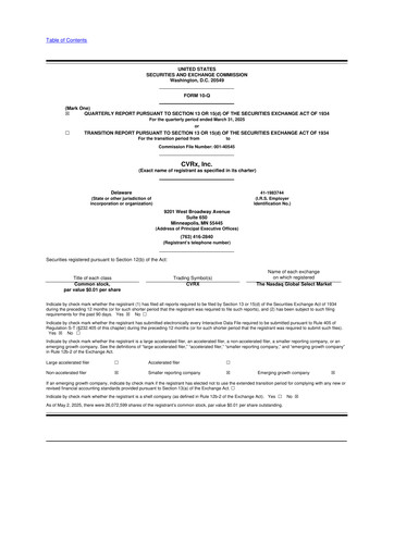 Thumbnail CVRx 10-Q Quarterly Report FY2025 