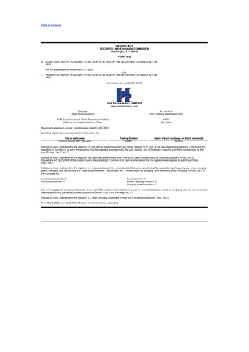 Thumbnail Hallador Energy Company
 10-Q Quarterly Report FY2025 