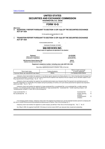 Thumbnail 908 Devices 10-Q Quarterly Report FY2025 