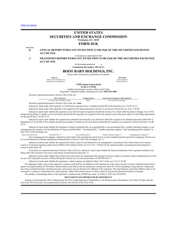 Thumbnail Boot Barn Holdings
 10-K Annual Report 2025