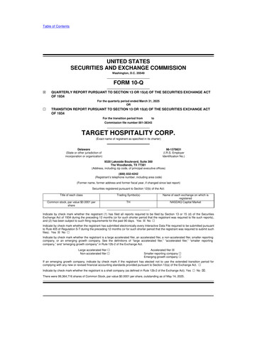 Thumbnail Target Hospitality 10-Q Quarterly Report FY2025 