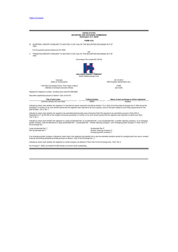 Thumbnail Hallador Energy Company
 10-Q Quarterly Report FY2025 