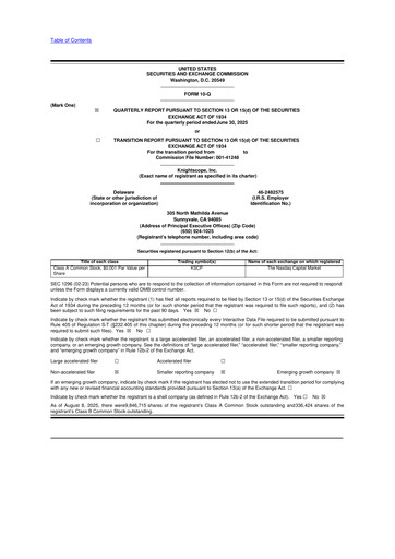 Thumbnail Knightscope 10-Q Quarterly Report FY 