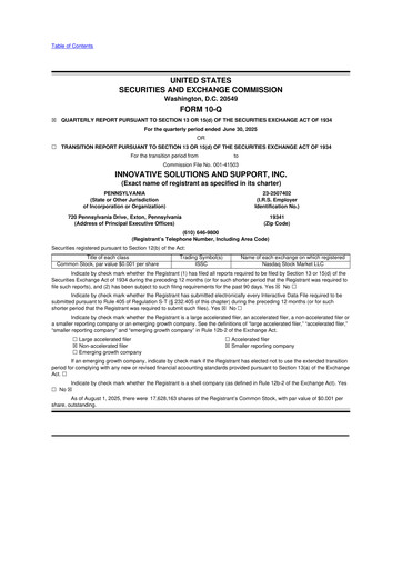 Miniature Innovative Solutions and Support 10-Q Rapport trimestriel 2025 