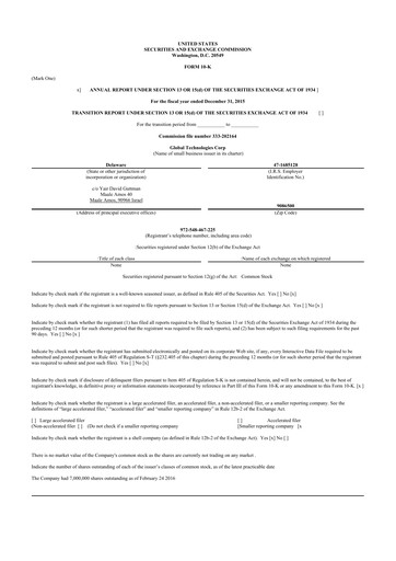 Vorschaubild Avalon GloboCare 10-K Jahresbericht 2015