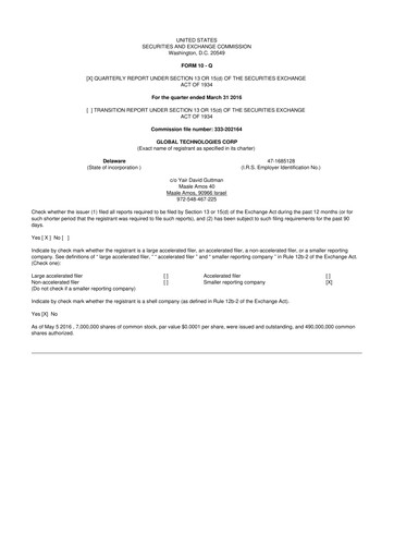 Vorschaubild Avalon GloboCare 10-Q Quartalsbericht 2016 