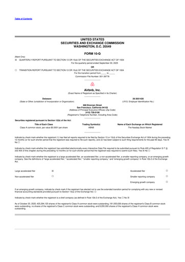 Vorschaubild Airbnb 10-Q Quartalsbericht 2025 