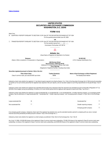Thumbnail Airbnb 10-Q Quarterly Report FY2026 