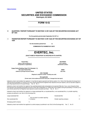 Thumbnail Evertec 10-Q Quarterly Report FY2017 