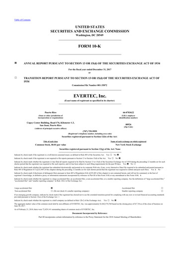 Thumbnail Evertec 10-K Annual Report 2017