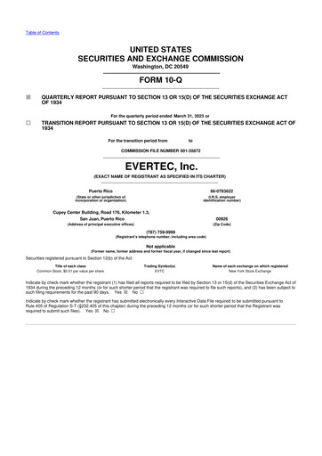Thumbnail Evertec 10-Q Quarterly Report FY2023 