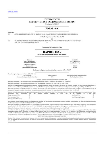 Thumbnail Rapid7 10-K Annual Report 2021