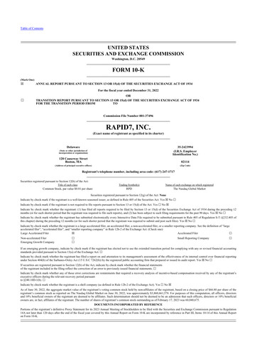 Thumbnail Rapid7 10-K Annual Report 2022