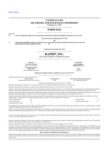 Thumbnail Rapid7 10-K Annual Report 2023