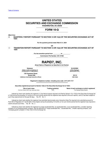 Thumbnail Rapid7 10-Q Quarterly Report FY2024 