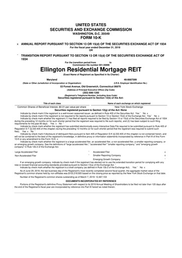 Thumbnail Ellington Credit Company

 10-K Annual Report 2018