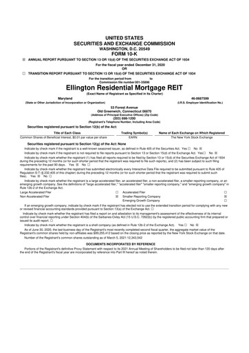 Thumbnail Ellington Credit Company

 10-K Annual Report 2020