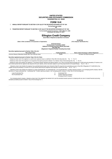 Thumbnail Ellington Credit Company

 10-K Annual Report 2025