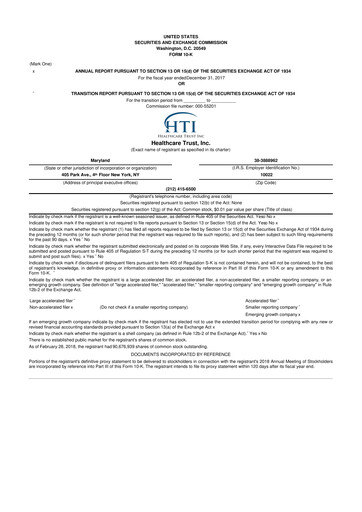Thumbnail National Healthcare Properties 10-K Annual Report 2017
