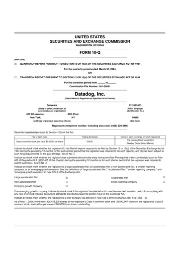 Thumbnail Datadog 10-Q Quarterly Report FY2024 