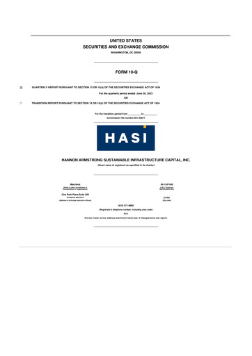 Miniature HASI (HA Sustainable Infrastructure Capita) 10-Q Rapport trimestriel 2023 