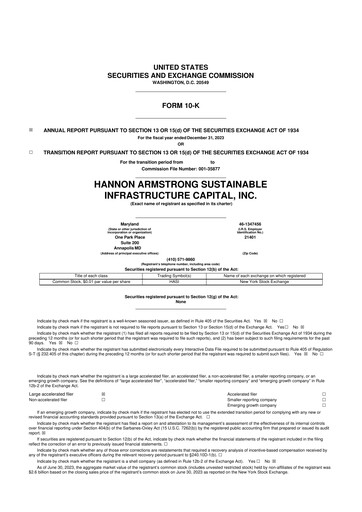 Miniature HASI (HA Sustainable Infrastructure Capita) 10-K Rapport annuel 2023