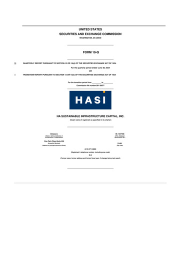 Miniature HASI (HA Sustainable Infrastructure Capita) 10-Q Rapport trimestriel 2024 