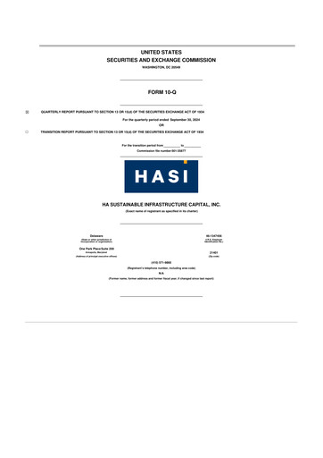 Miniature HASI (HA Sustainable Infrastructure Capita) 10-Q Rapport trimestriel 2024 