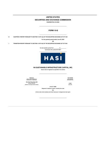 Miniature HASI (HA Sustainable Infrastructure Capita) 10-Q Rapport trimestriel 2025 