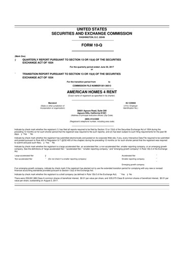 Thumbnail AMH (American Homes 4 Rent)
 10-Q Quarterly Report FY2017 