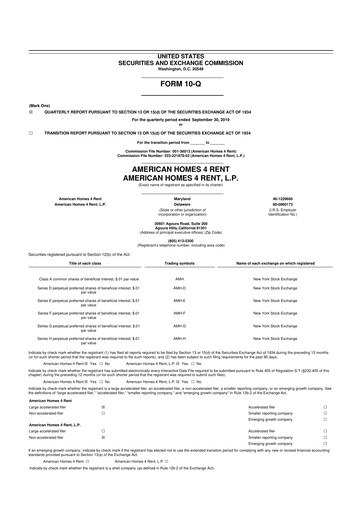 Thumbnail AMH (American Homes 4 Rent)
 10-Q Quarterly Report FY 
