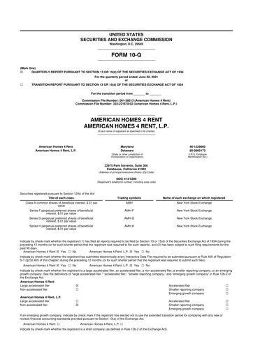 Thumbnail AMH (American Homes 4 Rent)
 10-Q Quarterly Report FY2021 