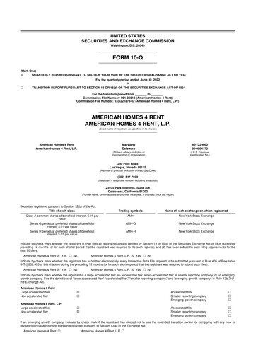 Thumbnail AMH (American Homes 4 Rent)
 10-Q Quarterly Report FY2022 