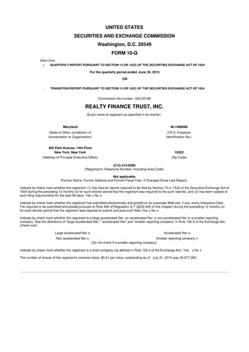 Thumbnail Franklin BSP Realty Trust 10-Q Quarterly Report FY 