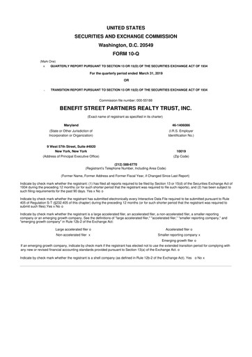 Thumbnail Franklin BSP Realty Trust 10-Q Quarterly Report FY 