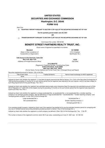 Thumbnail Franklin BSP Realty Trust 10-Q Quarterly Report FY 