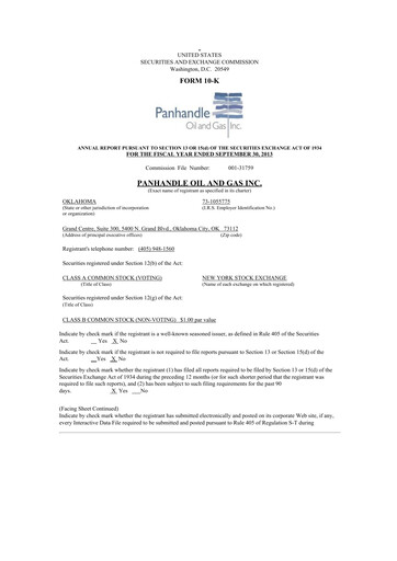 Thumbnail PHX Minerals 10-K Annual Report 2013